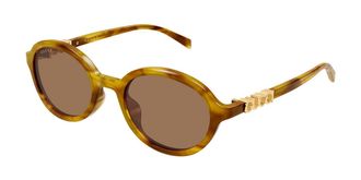 Gucci GG2033SA Asian Fit 003 Womens Sunglasses Tortoiseshell Size 52 - Free RX Lenses - Free RX Lenses
