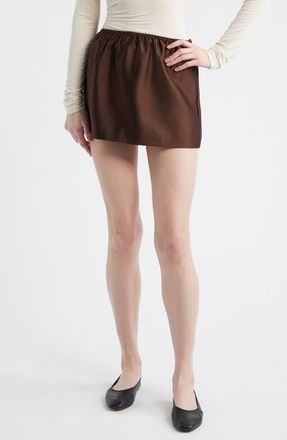 Reformation Elva Metallic Miniskirt in Cafe at Nordstrom, Size X-Large