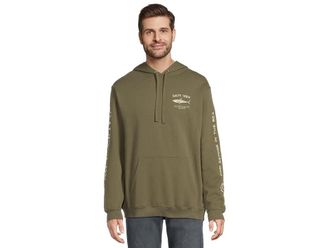 Salty Crew Bruce Fleece Mens Fleece Dusty Olive : 2XL, Cotton/Polyester