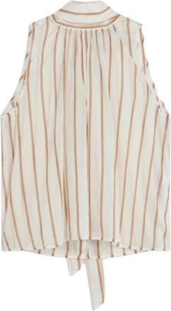 Semicouture Sleeveless Top - Dames - Tops zonder mouwen - Beige - M - Tops