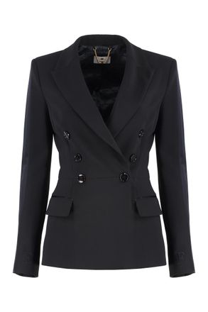 Elisabetta Franchi Blazers, female, Black, Size: XS Black