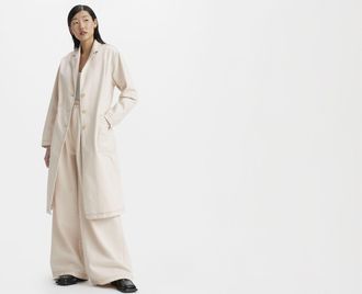 Levi's Japanese Denim Surplus Trench Coat - Womens - M - White