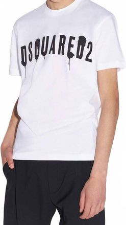 Dsquared2 Mens Cool Fit T-Shirt In White