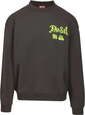 Diesel S-Boxt-AA2 Sweatshirt - Heren - Sweatshirts - Zwart - L - Katoen - Hoodies & sweatvesten