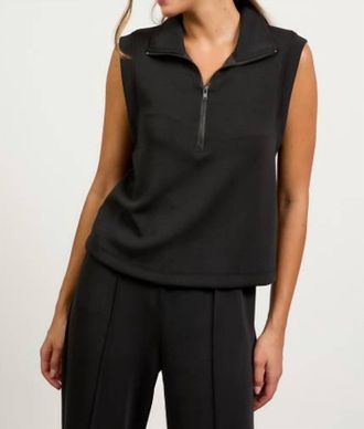 Skies Are Blue Clothing Womens Soft Modal Sleeveless Top In Black