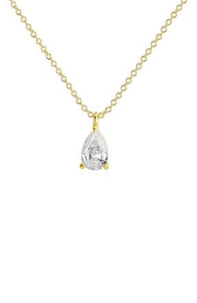 Untamed Petals Elizabeth Crystal Pendant in Gold at Nordstrom