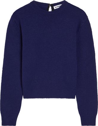 Jil Sander 3/4 Sleeve Wool-blend Jumper - Blue - 50 (IT50 / L)
