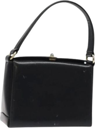 Gucci Pre-owned Handbags, female, Black, Size: ONE SIZE Pre-owned Vintage Leather Handbag