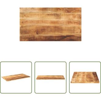 vidaXL Tavolo in legno - Piano per Tavolo 100x50x3,8 cm Rettangolare Legno Mango Grezzo