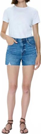 Pistola Denim Nova High Rise Cut Off Shorts In Calling