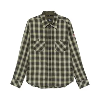 Moncler Katoenen overhemd met lange mouwen en ruitpatroon - Heren - Overhemden - Veelkleurig - Maat: XL Katoen