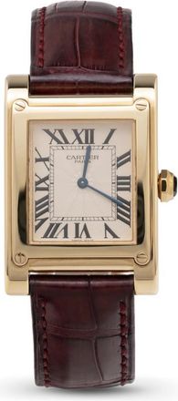 Cartier Pre-owned Cartier Tank a Vis Hand Wind White Dial Ladies Watch 2484D