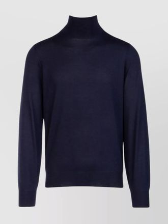 Brunello Cucinelli textured turtleneck sweater with ribbed cuffs and hem