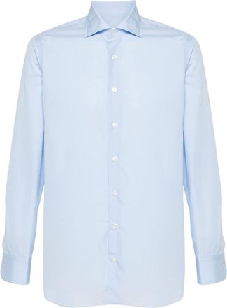 Lardini cotton shirt - men - Cotton - 40 - Blue