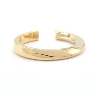 Saint Laurent Gold Metal Band Ring (Pre-Owned)