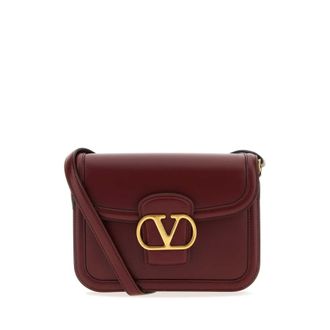 Valentino Garavani Burgundy Leather 9To5 Shoulder Bag