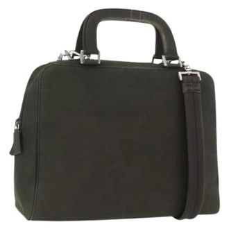 Prada Pre-owned Handbags, female, Green, Size: ONE SIZE Pre-owned Vintage Nylon Hand Bag