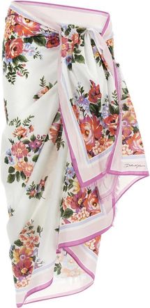 Dolce & Gabbana Bouquet Sarong Rok - Dames - Strandmode - Veelkleurig - ONE Size - Katoen - Badmode