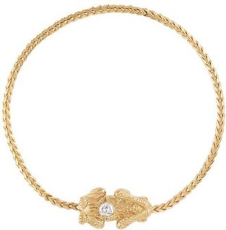 Eden Presley Wise Monkey Bracelet in Yellow Gold - See No at Nordstrom, Size 6.5