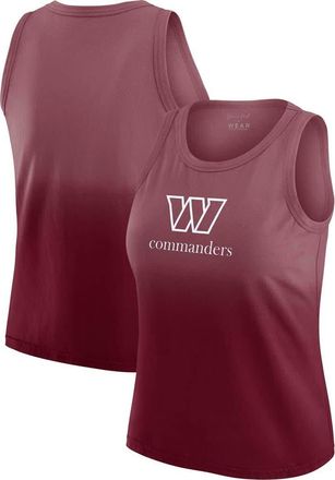 WEAR by Erin Andrews Womens WEAR by Erin Andrews x Gracie Hunt Burgundy Washington Commanders Ombre Tank Top at Nordstrom, Size Small