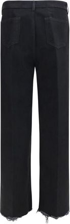 Rick Owens Mens Black Cotton Flared Jeans Clothing