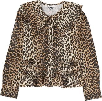 Ganni Shirt With Wide Collar