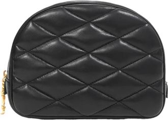 Saint Laurent Pre-owned Canvas travel-bags - Dames - Vintage Clutch - Zwart - ONE Size - Leer - Vintage