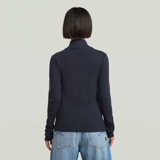 G-Star A-Line Slim Mock T-shirt - Donkerblauw - Dames