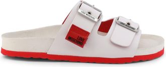 Love Moschino Buckle Detail Leather Sandals