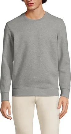 Lands End Long Sleeve Serious Sweats Crewneck Sweatshirt in Gray Heather at Nordstrom, Size Small