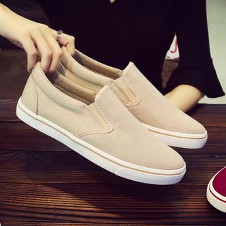 Generic Mens Slip-On Casual Loafers Comfortable Work Shoes Lightweight Breathable Shallow Mouth Design for Everyday Wear Khaki