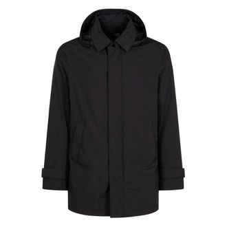 Herno Heren, Jassen, Zwart, Maat: XL Leer