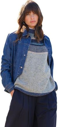 Celtic & Co. Statement Donegal Wool Sweater in Sage at Nordstrom, Size X-Small