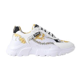 Versace Jeans Couture Sneakers, male, White, 10 UK, Baroque Print Trainers