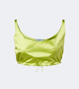 Prada Silk duchesse crop top
