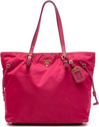 Prada Pre-owned Prada Saffiano Trimmed Tessuto Tote Ladies 4XH4ZJB4ML3ZGXME