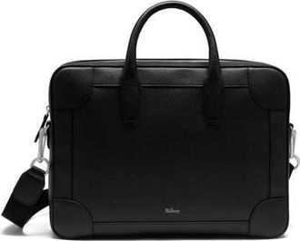 Mulberry Belgrave Leather Briefcase in Black at Nordstrom
