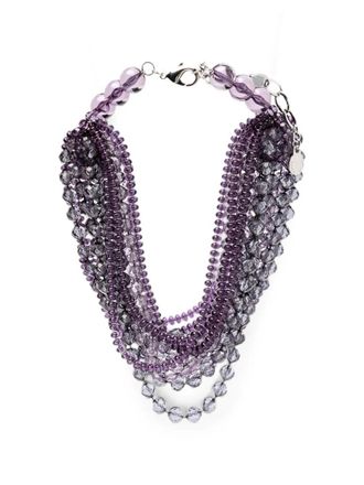 Emporio Armani Necklace With Purple Beads