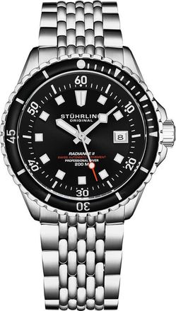 Stührling Depthmaster Automatic Black Dial Mens Watch M18010