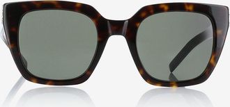 Saint Laurent Quadratische Sonnenbrille in Schildpattoptik SL M143