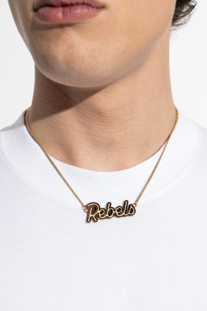 Dsquared2 Necklace With Inscription, Mens, Gold