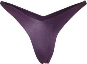 GCDS Metallic Logo Clip Slip - Dames - Bikinis - Paars - XL - Polyester - Badmode