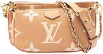 Louis Vuitton Pre-owned M45983 Pochette Schoudertas - Dames - Vintage Schoudertas - Beige - ONE Size - Leer - Vintage