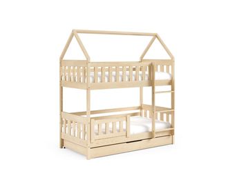 AKL FURNITURE Cama infantil pino beige 80x190