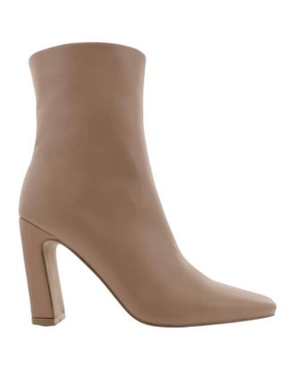 Billini Womens Iva Block Heel Bootie In Almond