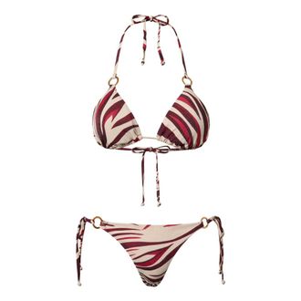 Twinset Bikinis, female, Multicolor, Size: XL Triangle Lurex Bikini