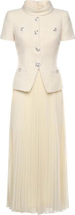 Self Portrait Boucl Midi Dress