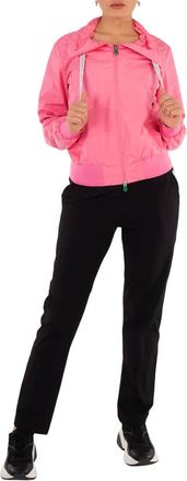 Save The Duck Ladies Aurora Pink Karin Bomber Rain Jacket