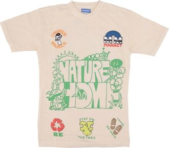 Market Market, Tops, Heren, Beige, XL, Katoen, Natuur Thuis Tee Zand Heren T-shirt