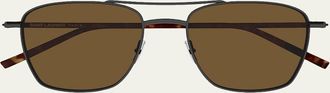Saint Laurent SL 866 Metal and Bio-Nylon Aviator Sunglasses